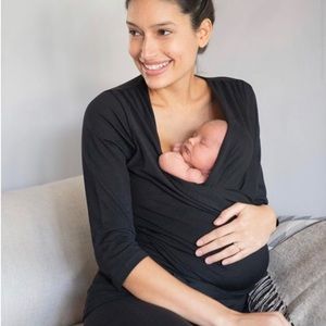 Black Cotton Skin to Skin Top size Xs